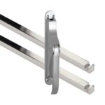 Pomp-espagnolet Elegant Mat Chroom Inclusief 2 Stangen