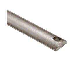 Losse krukespagnoletstang 6x16x1100mm mat nikkel ongelakt