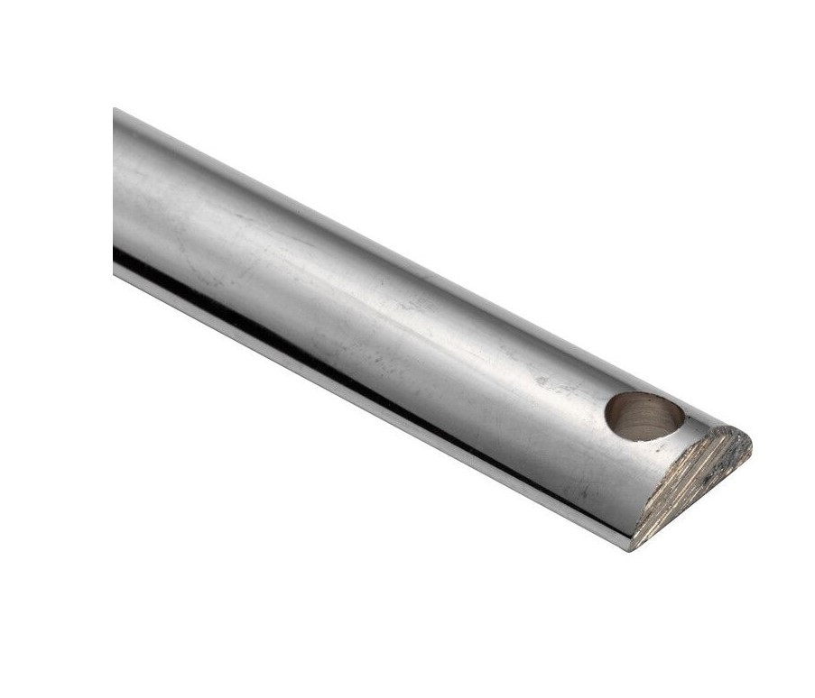 Losse krukespagnoletstang 6x16x1100mm glans nikkel