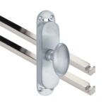 Kruk-espagnolet Ei ovaal Mat Chroom Inclusief 2 Stangen