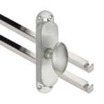 Kruk-espagnolet Ei ovaal Mat Nikkel Ongelakt Inclusief 2 Stangen