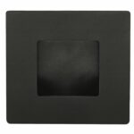 Schuifdeurkom vierkant 50mm zwart