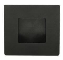 Schuifdeurkom vierkant 50mm zwart