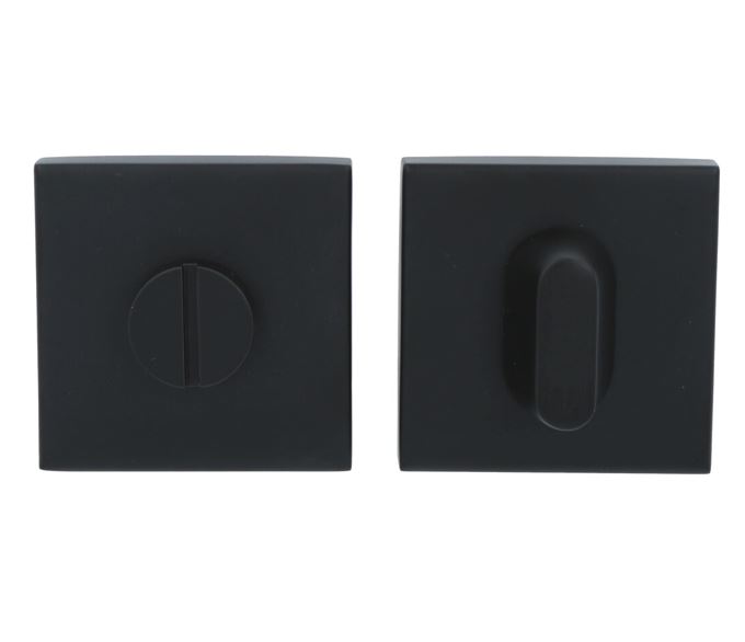 WC-sluiting blind vierkant 53x53x10 mm mat zwart