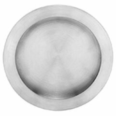 Schuifdeurkom rond ø40mm RVS mat