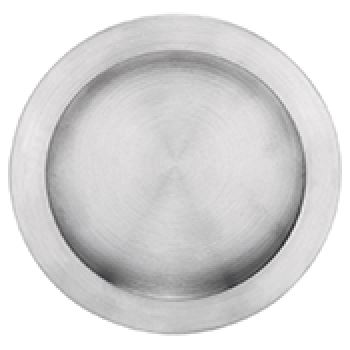 Schuifdeurkom rond ø40mm RVS mat