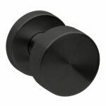 Voordeurknop Vast Rond Ø52mm zwart