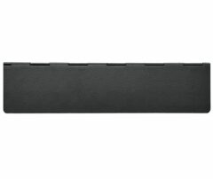 Tochtklep rechthoek zwart