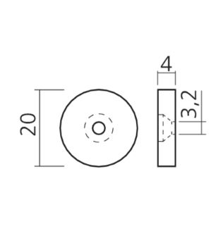 Magneetsnapper COMPACT met tegenplaat Zwart