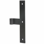 T-heng 240x35mm recht voor draaipen 14 mm staal zwart