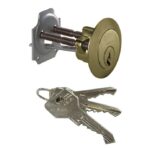 CISA staartcilinder 10G500 voor oplegdeursloten messing