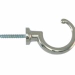 Schroefhaak Borst 50mm glans nikkel