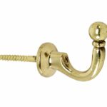 Schroefhaak Kogel 30mm messing gelakt