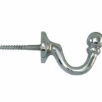 Schroefhaak Kogel 30mm glans chroom