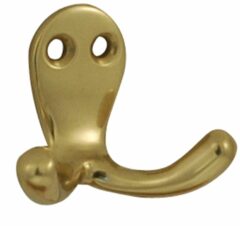 Kanhaak Dubbel 32mm messing ongelakt