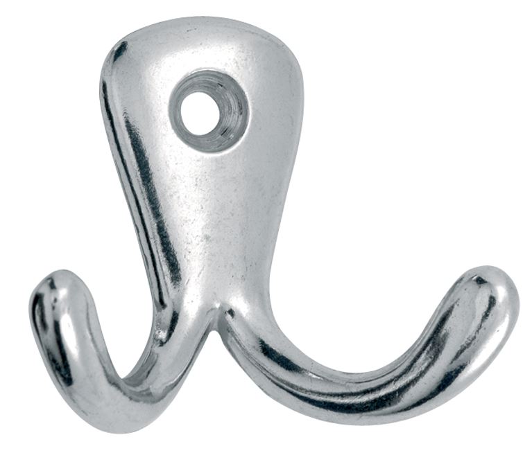 Kanhaak Dubbel 40mm aluminium glans nikkel