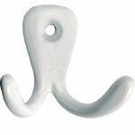 Kanhaak Dubbel 40mm aluminium wit gelakt