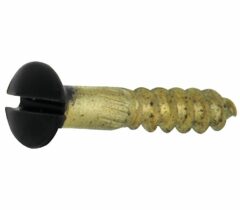 Houtschroef (4 stuks) 4,0x20 mm mat zwart