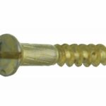 Houtschroef (4 stuks) 3,5x12 mm messing ongelakt