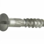 Houtschroef (4 stuks) 3,5x12 mm mat nikkel ongelakt