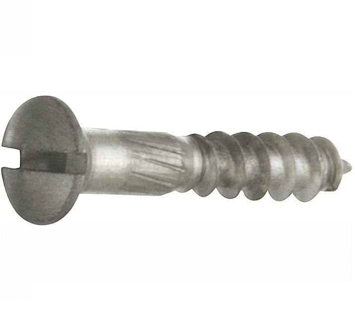 Houtschroef (4 stuks) 3,5x12 mm mat nikkel ongelakt