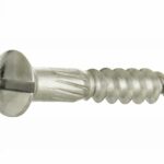 Houtschroef (4 stuks) 4,0x25 mm glans nikkel