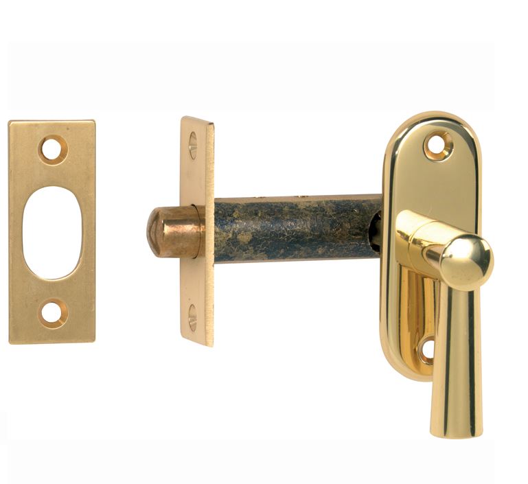 Insteekgrendel Mi Satori messing gelakt