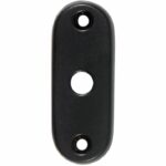 Slot afdekrozet open mat zwart