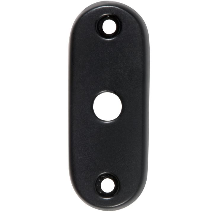 Slot afdekrozet open mat zwart