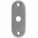 Slot afdekrozet open mat chroom