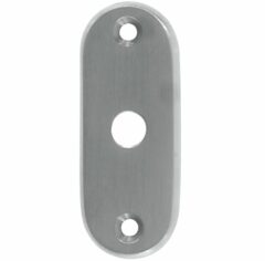 Slot afdekrozet open mat chroom