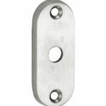 Slot afdekrozet open mat nikkel ongelakt