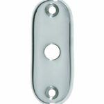 Slot afdekrozet open glans chroom