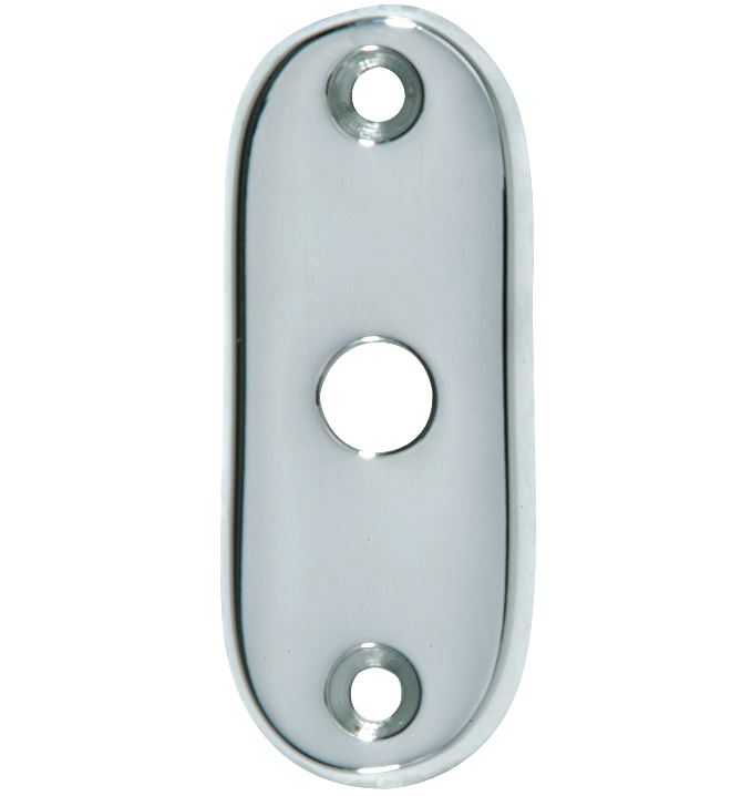 Slot afdekrozet open glans chroom