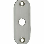 Slot afdekrozet open glans nikkel