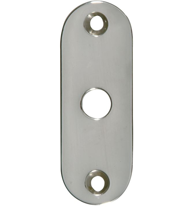 Slot afdekrozet open glans nikkel