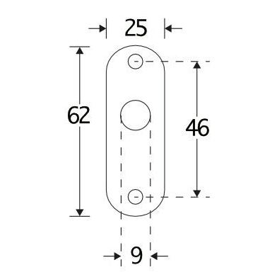 Slot afdekrozet open messing gelakt