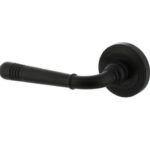 Intersteel enkele deurkruk links Helena op rozet ø54x9mm zwart