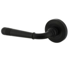 Intersteel enkele deurkruk links Helena op rozet ø54x9mm zwart