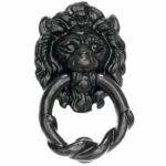 Deurklopper Lion ijzer zwart