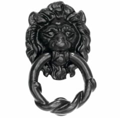 Deurklopper Lion ijzer zwart