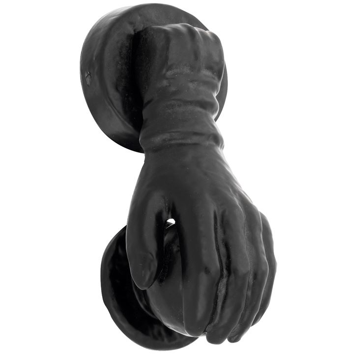 Deurklopper Hand ijzer zwart
