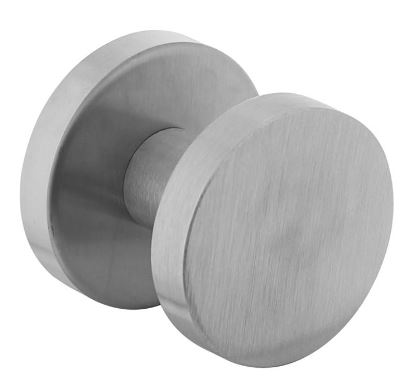 Intersteel Knop plat vast op rozet Ø52X10mm verdekt RVS