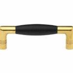 Meubelgreep Ton ebben 96 mm messing ongelakt