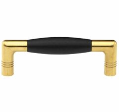 Meubelgreep Ton ebben 96 mm messing ongelakt