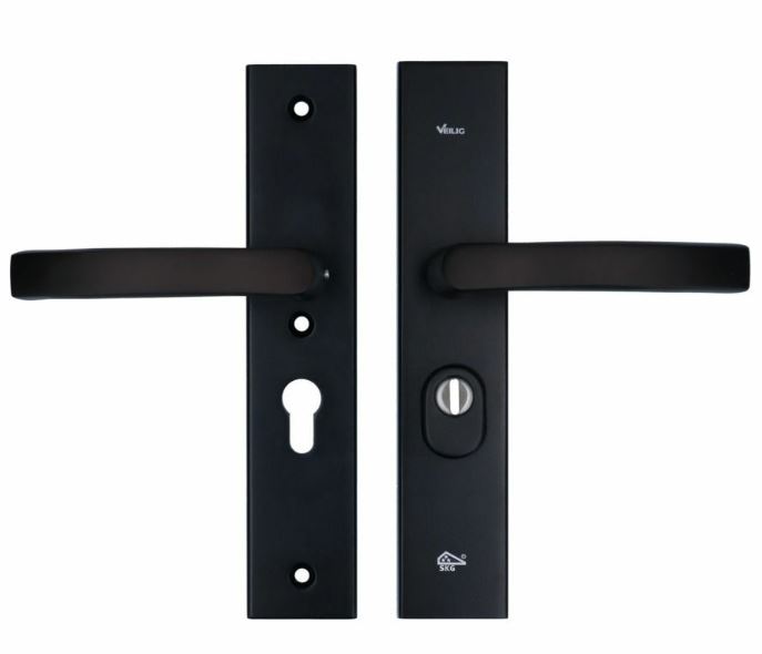 VEILIG veiligheidsbeslag PC55 Kruk/Kruk met kerntrekbeveiliging SKG3 Zwart