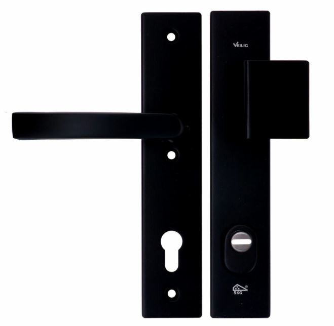 VEILIG veiligheidsbeslag PC92 Greep/Kruk met kerntrekbeveiliging SKG3 Zwart