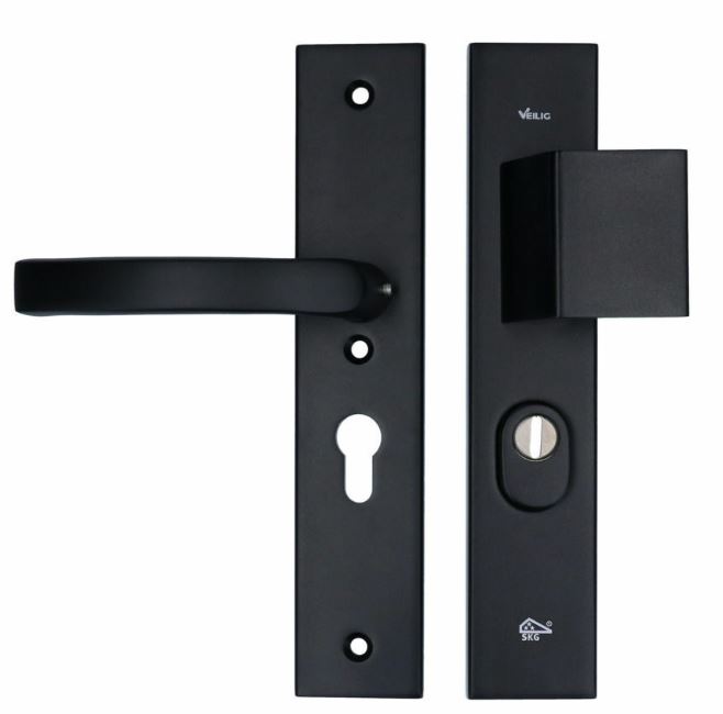 VEILIG veiligheidsbeslag PC55 Greep/Kruk met kerntrekbeveiliging SKG3 Zwart