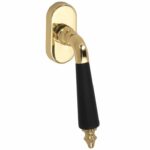 Draaikiepgarnituur Antique ebben/Elegant messing gelakt