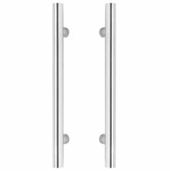 Intersteel Set Deurgrepen T-vorm 1000x80x30 HoH 800 mm RVS